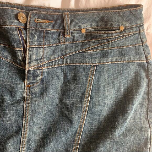 Mermaid Skirt Flare MIDI Denim 18W Midi Slip skirt - Picture 5 of 11